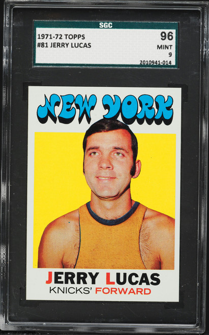 1971 Topps Basketball Jerry Lucas #81 SGC 9 MINT