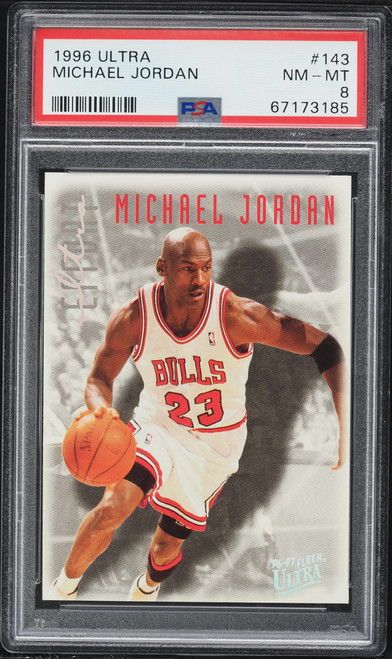 1996 Ultra Basketball Michael Jordan #143 PSA 8 NM-MT