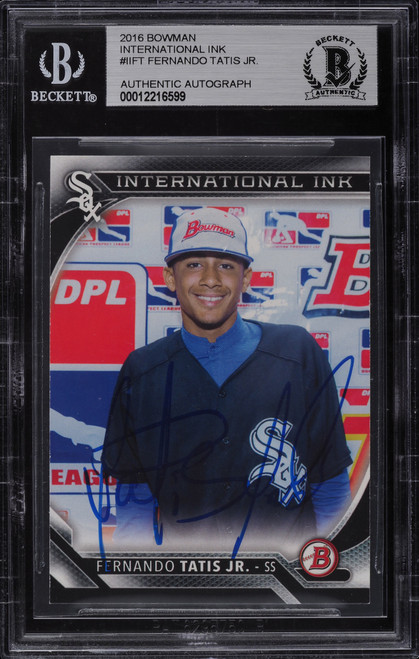 2016 Bowman International Ink Fernando Tatis Jr. ROOKIE AUTO #II-FT BGS AUTH