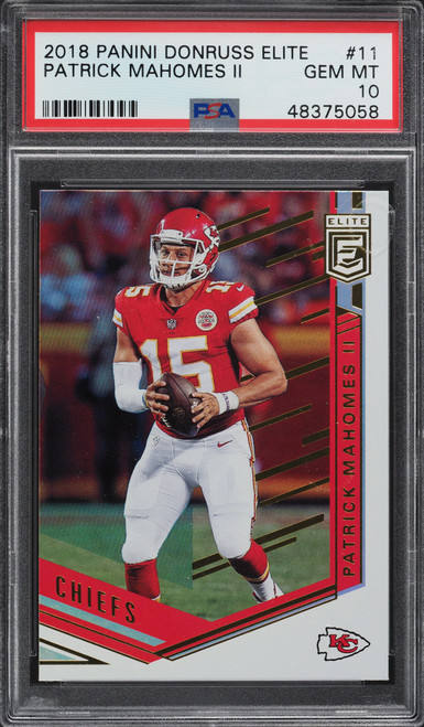 2018 Donruss Elite Patrick Mahomes II #11 PSA 10 GEM MINT