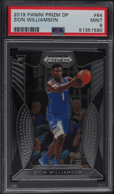 2019 Panini Prizm Draft Picks Zion Williamson ROOKIE RC #64 PSA 9 MINT