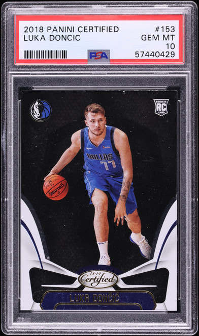 2018 Panini Certified Luka Doncic ROOKIE #153 PSA 10 GEM MINT