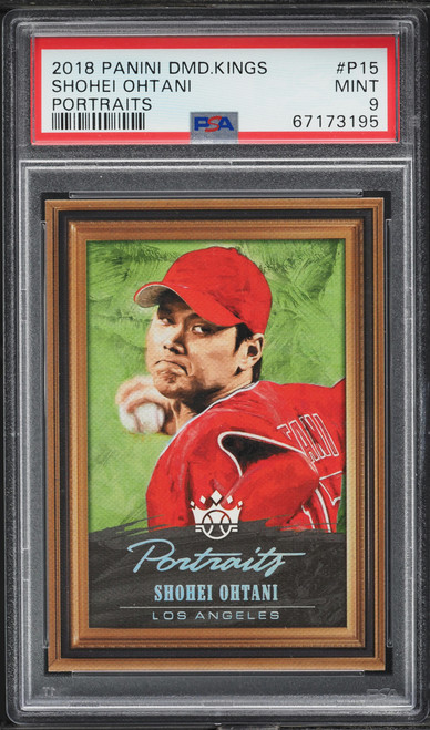 2018 Panini Diamond Kings Portraits Shohei Ohtani ROOKIE #P15 PSA 9 MINT