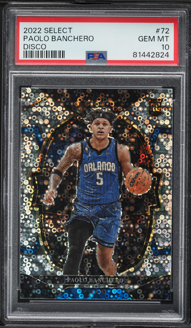 2022 Panini Select Disco Paolo Banchero ROOKIE #72 PSA 10 GEM MINT