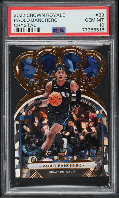 2022 Crown Royale Crystal Paolo Banchero ROOKIE #39 PSA 10 GEM MINT