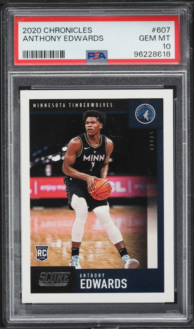 2020 Panini Chronicles Score Anthony Edwards ROOKIE #607 PSA 10 GEM MINT