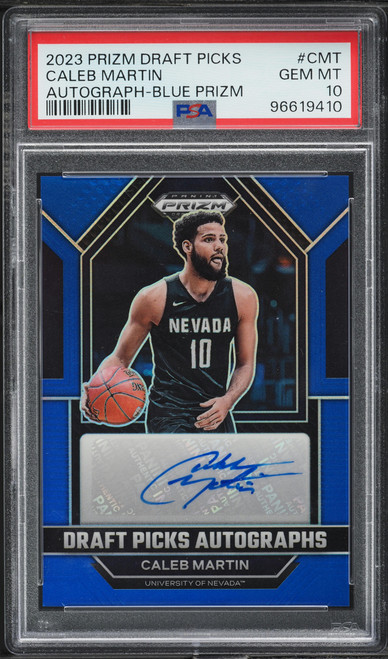 2023 Panini Prizm Draft Blue Caleb Martin AUTO /125 #CMT PSA 10 GEM MINT