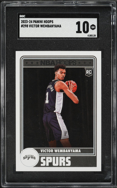 2023 Hoops Victor Wembanyama ROOKIE #298 SGC 10 GEM MINT