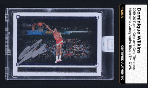 2019 Panini One And One Timeless Moments Dominique Wilkins AUTO /49 MBA AUTH