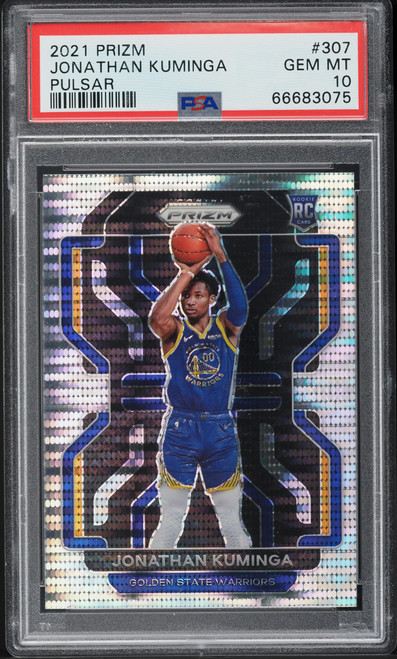 2021 Panini Prizm Pulsar Jonathan Kuminga ROOKIE #307 PSA 10 GEM MINT