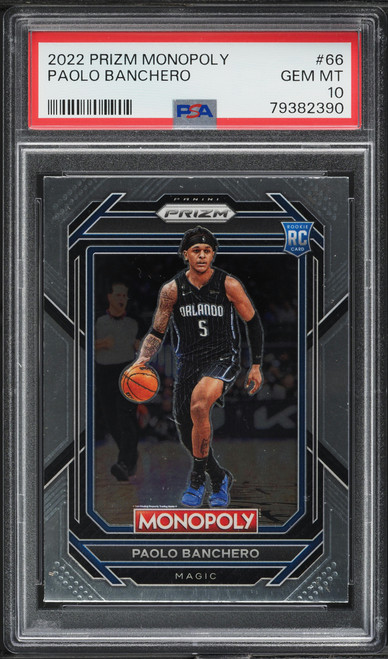 2022 Panini Prizm Monopoly Paolo Banchero ROOKIE #66 PSA 10 GEM MINT