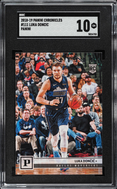 2018 Panini Chronicles Panini Luka Doncic ROOKIE #111 SGC 10 GEM MINT