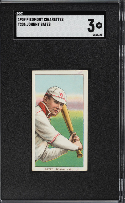 1909-11 T206 Johnny Bates SGC 3 VG