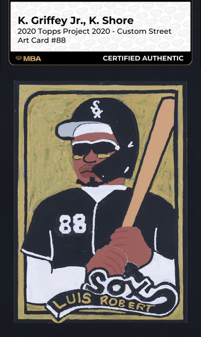 2020 Topps Project '20 Custom Art Luis Robert By Keith Shore ROOKIE 1/1 MBA AUTH