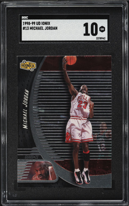 1998 Upper Deck Ionix Michael Jordan #13 SGC 10 GEM MINT