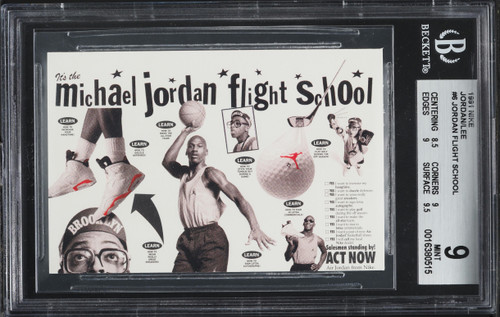 1991 Nike Michael Jordan & Spike Lee #6 BGS 9 MINT