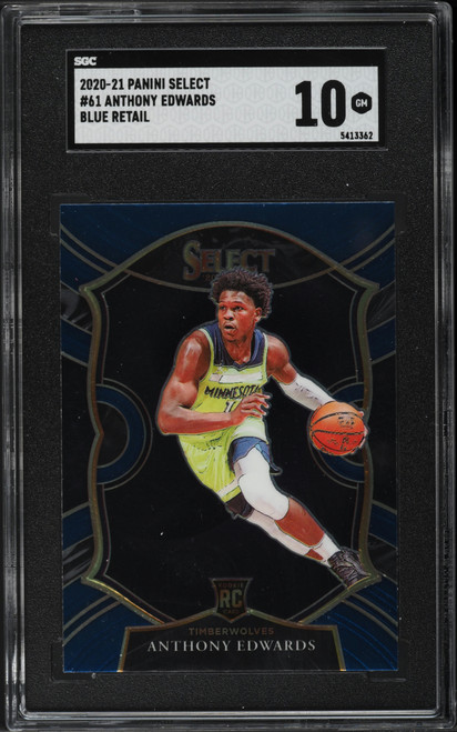 2020 Select Concourse Blue Retail Anthony Edwards ROOKIE #61 SGC 10 GEM MINT