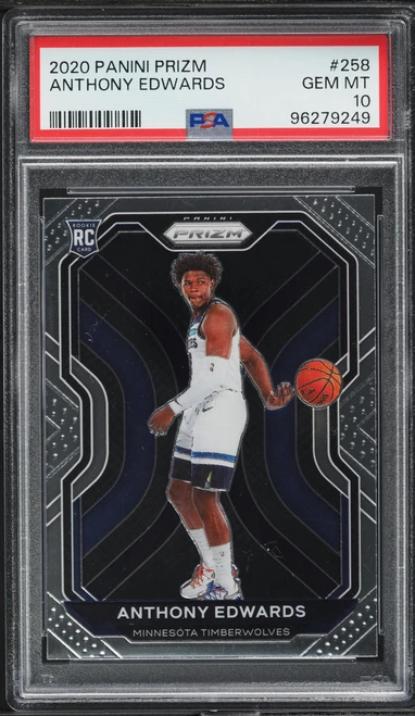 2020 Panini Prizm Anthony Edwards ROOKIE #258 PSA 10 GEM MINT