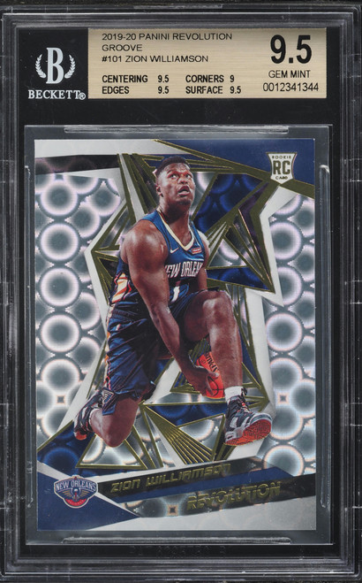 2019 Panini Revolution Groove Zion Williamson ROOKIE #101 BGS 9.5 GEM MINT