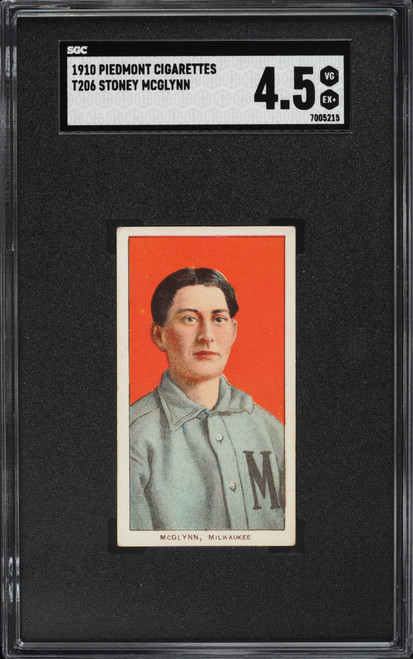 1909-11 T206 Stoney McGlynn SGC 4.5 VGEX+