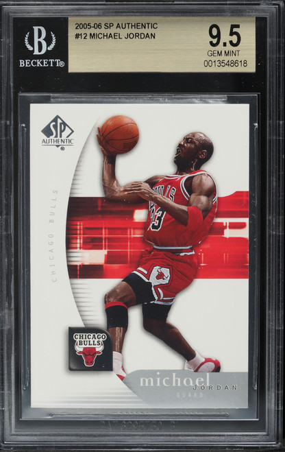 2005 SP Authentic Michael Jordan #12 BGS 9.5 GEM MINT