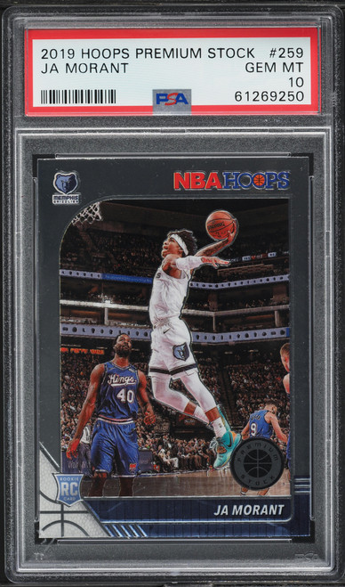 2019 Hoops Premium Stock Ja Morant ROOKIE #259 PSA 10 GEM MINT