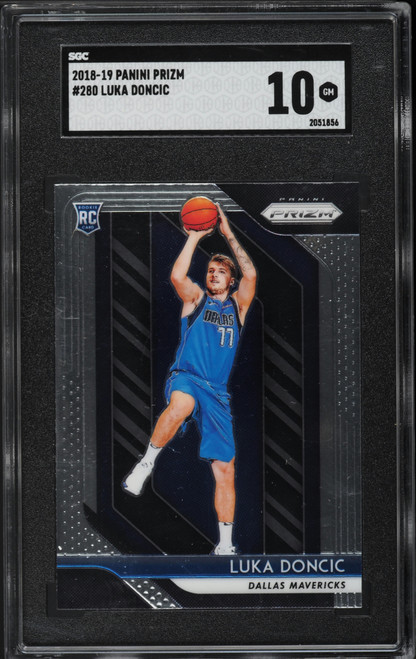 2018 Panini Prizm Luka Doncic ROOKIE #280 SGC 10 GEM MINT