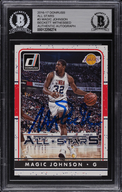 2016 Donruss All-Stars Magic Johnson AUTO #3 BGS Auth