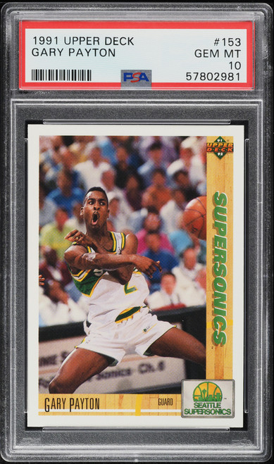 1991 Upper Deck Basketball Gary Payton #153 PSA 10 GEM MINT