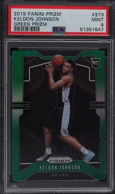 2019 Panini Prizm Green Keldon Johnson ROOKIE RC #273 PSA 9 MINT