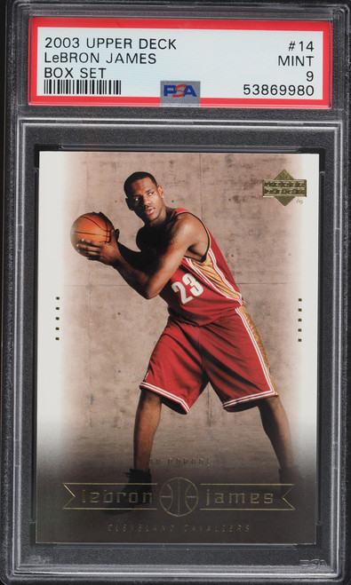 2003 Upper Deck Box Set LeBron James ROOKIE RC #14 PSA 9 MINT