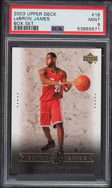 2003 Upper Deck Box Set LeBron James ROOKIE RC #16 PSA 9 MINT