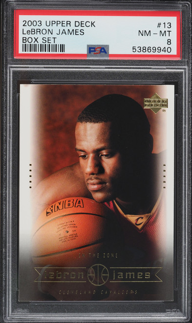 2003 Upper Deck Box Set LeBron James ROOKIE RC #13 PSA 8 NM-MT