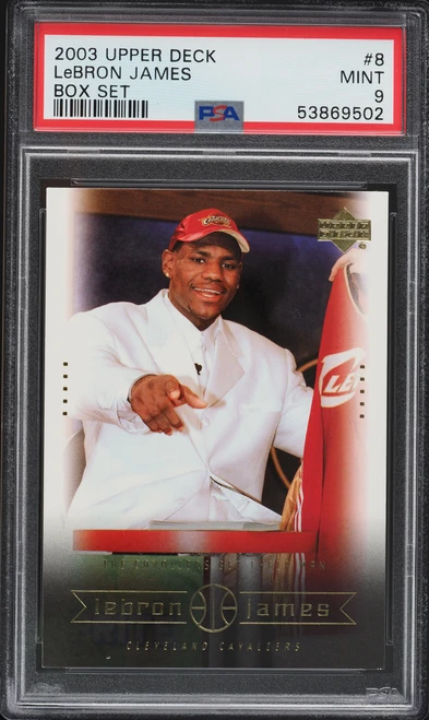 2003 Upper Deck Box Set LeBron James ROOKIE #8 PSA 9 MINT