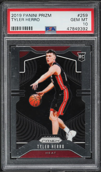 2019 Panini Prizm Tyler Herro ROOKIE #259 PSA 10 GEM MINT
