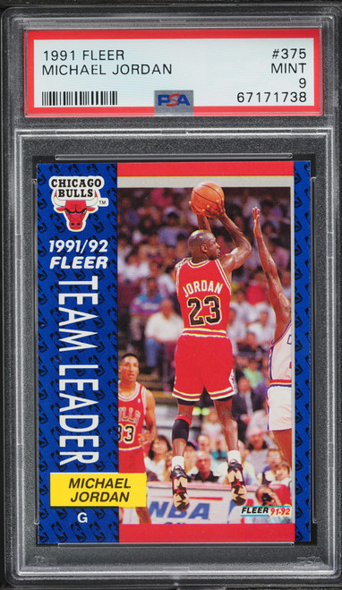 1991 Fleer Basketball Michael Jordan #375 PSA 9 MINT