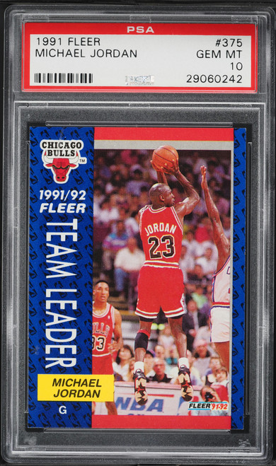1991 Fleer Basketball Michael Jordan #375 PSA 10 GEM MINT