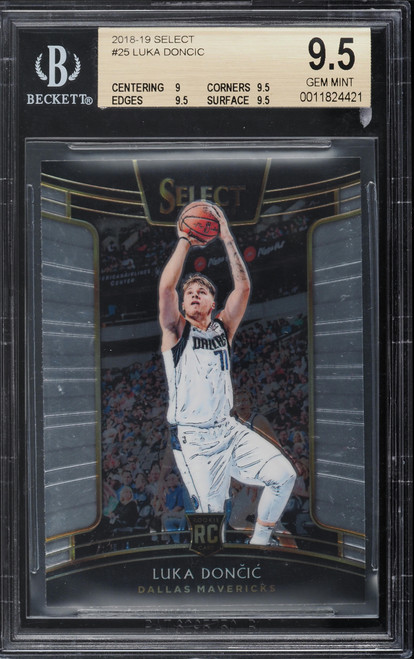 2018 Select Concourse Luka Doncic ROOKIE #25 BGS 9.5 GEM MINT