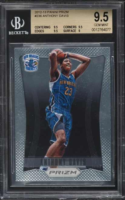 2012 Panini Prizm Anthony Davis ROOKIE #236 BGS 9.5 GEM MINT