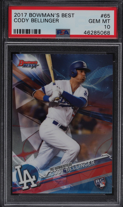 2017 Bowman's Best Cody Bellinger ROOKIE #65 PSA 10 GEM MINT
