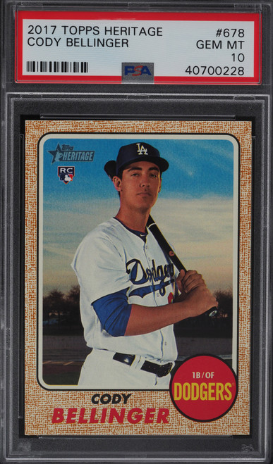 2017 Topps Heritage Cody Bellinger ROOKIE #678 PSA 10 GEM MINT