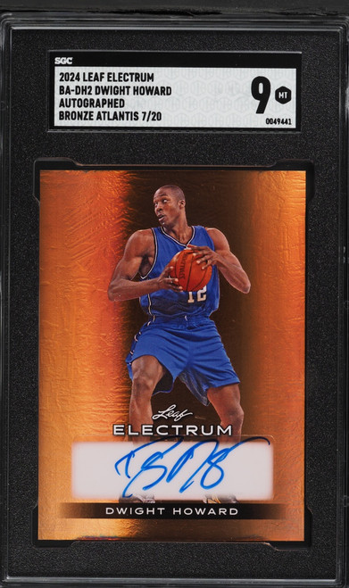2024 Leaf Electrum Bronze Atlantis Dwight Howard AUTO /20 #BA-DH2 SGC 9 MINT