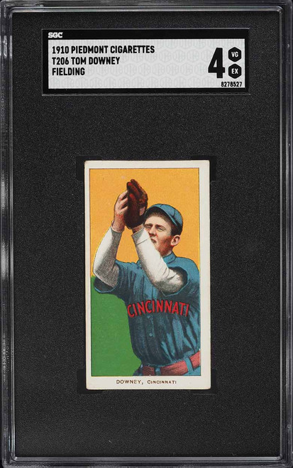 1909-11 T206 Tom Downey FIELDING SGC 4 VGEX