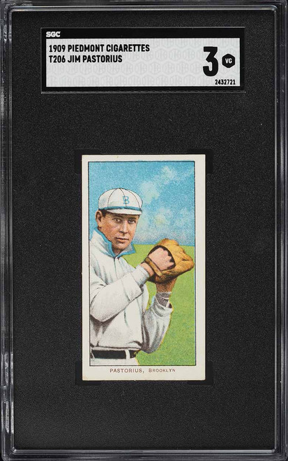 1909-11 T206 Jim Pastorius SGC 3 VG