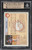 1992 Front Row Draft Picks Derek Jeter ROOKIE #55 BGS 9.5 GEM MINT (9.5/9.5/9.5/9.5) back