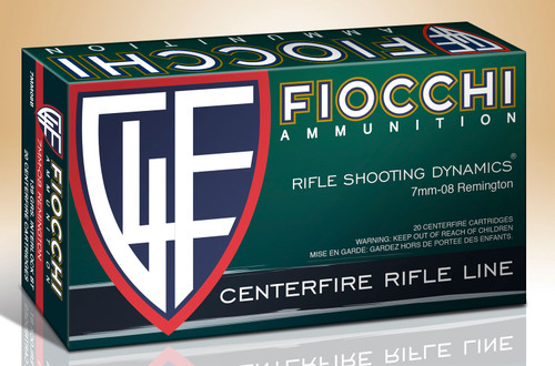 Fiocchi 7MM08B Shooting Dynamics  7mm-08 Remington 139 GR Boat Tail Soft Point (BTSP) 20 Bx/ 10 Cs