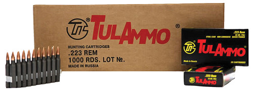 Tulammo TA223552 Rifle  223 Rem/5.56 NATO 55 GR Hollow Point (HP) 20 Bx/ 50 Cs