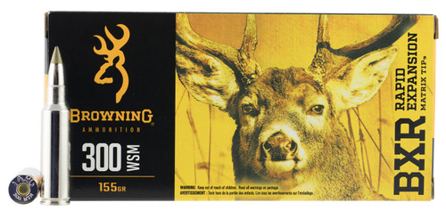 Browning Ammo B192130001 BXR  300 WSM 155 GR Matrix Tip 20 Bx/ 10 Cs