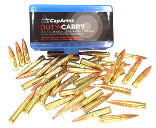 Cap Arms D300N208B A-MAX Subsonic 300 AAC Blackout 208 GR AMAX 50 Bx/ 20 Cs