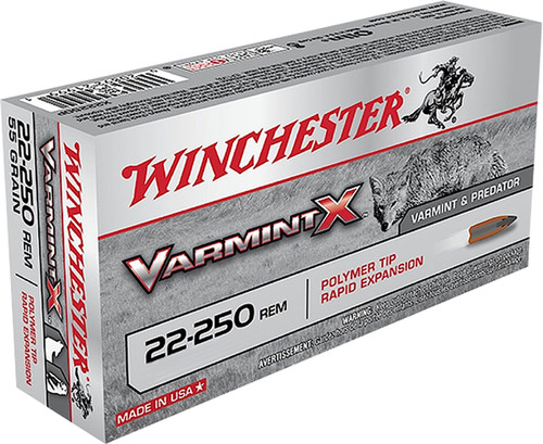 Winchester Ammo X22250PLF Varmint X  22-250 Remington 38 GR Lead-Free 20 Bx/ 10 Cs